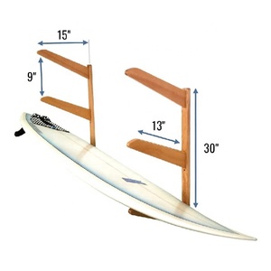 Peut contenir 3 planches de <span class=keywords><strong>surf</strong></span> Support d'affichage <span class=keywords><strong>mural</strong></span> en bois Support <span class=keywords><strong>mural</strong></span> pour planche de <span class=keywords><strong>surf</strong></span> - Product Image 3