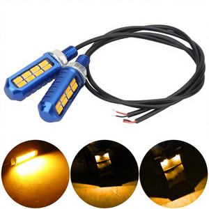 หลอดไฟ LED ป้ายทะเบียนมอเตอร์ไซค์ Motor175 12V กันน้ำ 8smd ไฟท้าย ไฟเลี้ยว ไฟวิ่งกลางวัน DRL - Product Image 3
