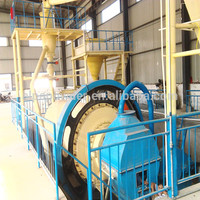Broyeur à boulets de meulage à sec de poudre non métallique ultrafine et ligne de production de classificateur d'air