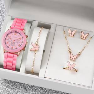 Vente en Gros Hommes Femmes Mode Couple Montre avec Bracelets Collier Montre Classique Ensemble - Product Image 3