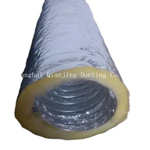 Standard 4inch to 24inch 25ft insulated conduit with value price flexible aluminum foil air duct hose