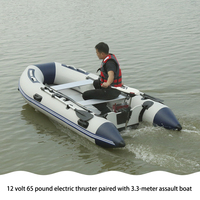 Moteur de pêche à la traîne chinois 12v/45lbs 55lbs 65lbs moteur de bateau à arbre en acier inoxydable petit Mini moteur hors-bord électrique