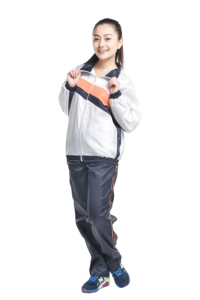 Ensemble d'uniformes scolaires pour filles du primaire et du lycée, en tissu tissé élasthanne/coton - Product Image 3