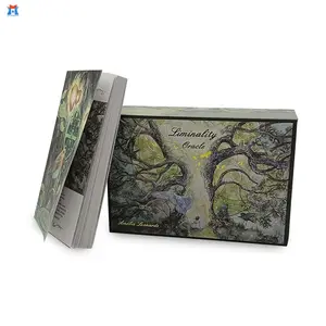 Free Sample Custom High Quality Original Design Paper Tarot Cards And Guidebook With Magnet Box Printing Gold Stamped And Logo