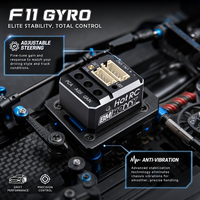 [Haute Précision] Gyroscope RC HotRC F11 pour Drift, Coque en Plastique CNC, Stabilisateur Anti-Vibration à Direction Réglable pour Voiture RC DIY