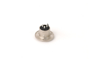 Hochwertiger 3-poliger runder XLR-Lautsprecher anschluss für Stecker/Buchse Audio-Mikrofon buchse Silber/Schwarz - Product Image 3