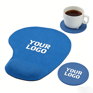 Tapis de Souris Antidérapant en Caoutchouc Personnalisé avec Logo, Repose-Poignet Intégré pour <span class=keywords><strong>PC</strong></span> Portable, Bureau, Cadeau Promotionnel d'Entreprise, Tapis de Bureau - Product Image 1