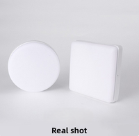 Panneau lumineux LED sans cadre, moderne, rond et carré, montage en surface, ultra fin, pour bureaux commerciaux, intérieur, centre commercial
