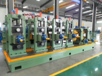 Machine de production de tuyaux en acier au carbone certifiée ISO9001 CE, personnalisée, avec pompe à moteur et composants essentiels : roulement, PLC, boîte de vitesses