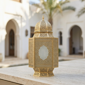 Latest Traditional <b>Moroccan</b> Style Beautiful Cutout Metal Candle Lantern for Ramadan Home <b>Decoration</b> - Product Image 2