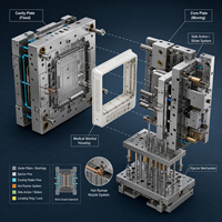 Moulage par injection et fabrication de boîtiers pour équipements de diagnostic médical ABS/PC clés en main