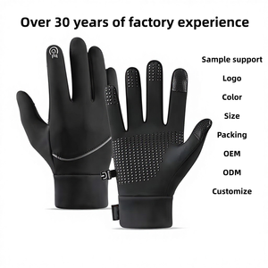 Gants de cyclisme pour hommes Sample Support, compatibles écran tactile, doublure polaire <span class=keywords><strong>hiver</strong></span>, résistants à l'eau, antidérapants pour la conduite et le cyclisme - Product Image 2