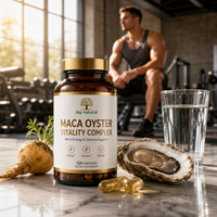 Capsules de complexe vitalité Maca Oyster OEM prêtes à être expédiées, capsules Maca Plus, soutien énergétique et d'endurance pour hommes, complément pour adultes