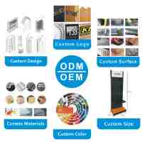 Exhibidor Giratorio de Metal con Iluminación LED para Joyería, Accesorios de Mano y Tarjetas, para Promoción en Mostrador de Supermercado