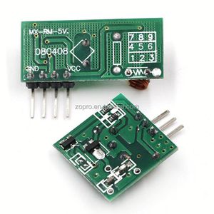 โมดูลรับส่งสัญญาณไร้สาย 433MHz 315MHz 5V ชุดรับส่งสัญญาณ RF แบบซูเปอร์รีเจนเนอเรทีฟสำหรับระบบควบคุมระยะไกล - Product Image 5