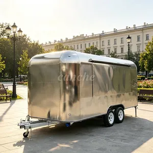 Remorque de camping familiale commerciale de 4 mètres, camion de nourriture mobile pour café et glaces, avec certification CE - Product Image 1