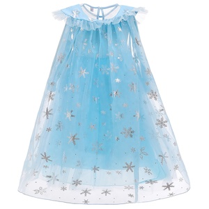 Costume de cosplay de la princesse Elsa pour filles, robe décorée de fleurs pour les bals, les anniversaires, les occasions spéciales, les enfants, Halloween - Product Image 3