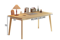 Bureau d'ordinateur portable moderne en bois avec tiroirs, idéal pour le bureau et les étudiants - Vente chaude