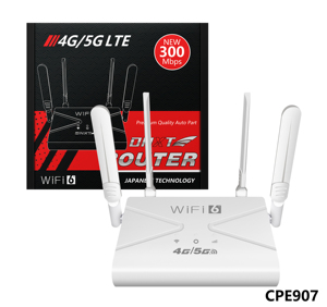 Dnxt Cpe907 Trắng Wifi 6 4G LTE CPE Router Với Tường Lửa & VPN 300Mbps Home & Ngoài Trời Sử Dụng Thay Thế Cố Định Băng Rộng - Product Image 2