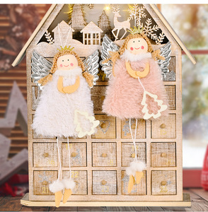 Ornements suspendus pour arbre de Noël, pendentifs en forme d'ange, décorations pour arbre de Noël, cadeaux pour femmes et filles - Product Image 3