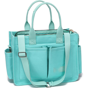 Échantillon gratuit Nouveau sac fourre-tout en tissu et toile de style tendance Logo personnalisé pour sac d'affaires Sac à provisions réutilisable pour femmes - Product Image 3