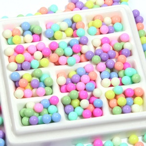 Colorful <b>Plastic</b> DIY Accessories Light Series 6mm No-Hole <b>Beads</b> Loose Acrylic <b>Beads</b> for Pendant Earrings Clothing Jewelry - Product Image 2