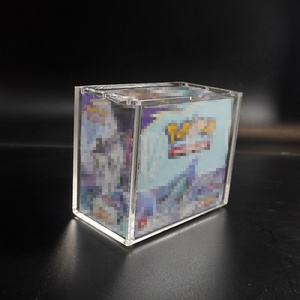 Wholesale Uv protection Acrylic Pokemoned Booster <b>Box</b> Display case <b>with</b> Magnetic <b>Lid</b> - Product Image 4