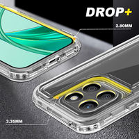 Funda 3 en 1 para Teléfono Honor X6B X7B X8B X9B X7C X8C X9C, Colorida, Suave, de TPU, Transparente, Acrílica Rígida, Antigolpes