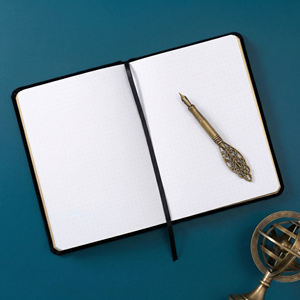 Carnet LABON Gothique en Velours Noir A5, Couverture Rigide, Univers Tarot, Bords Dorés, Cadre <span class=keywords><strong>D</strong></span>écoupé, Cadeau Mystique pour Amoureux des Sorcières - Product Image 6