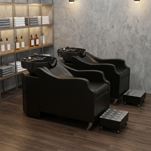 Nueva cama semireclinable para lavado de cabello, exclusiva para peluquerías y barberías, con sistema de llenado de agua, estilo europeo, sencilla, para estilismo capilar. - Product Image 2