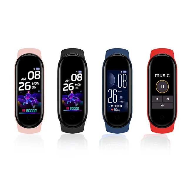 Hot sale smart band smartwatch m6 for xiaomi mi band 6 pk smart watch mi band 5