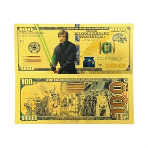 Novedad 2026: 16 billetes de 100 dólares americanos de dibujos animados, chapados en oro de 24 quilates, para regalos - Product Image 3