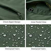 Veste Softshell Homme Personnalisée avec Logo, en Peau de Requin, Imperméable Teflon, Doublure Polaire, Capuche, Fermeture Éclair, Vente en Gros Usine, OEM