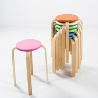 Tabouret en bois au design minimaliste moderne, réglable, chaise de salle à manger de style européen, mobilier d'intérieur pour la maison