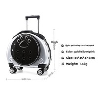 Sac à dos portable transparent en PVC pour animaux de compagnie, grande capacité, pour petits animaux