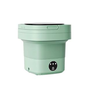 Mini Foldable Washing Machine for Socks Underwear Panties 8L Portable Wash Machine Big Capacity With <b>Spin</b> Dryer Basket Washer - Product Image 1