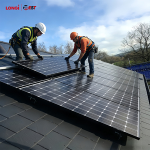 Longi แผงโซล่าเซลล์แบบสองหน้า530W 540W 550W ชนิด <span class=keywords><strong>N</strong></span> ชนิด LR5-72HBD-550M - Product Image 1