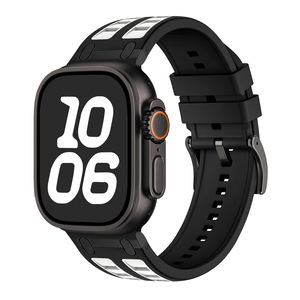 <span class=keywords><strong>Bracelet</strong></span> de montre Win-Win en silicone souple bicolore, étanche et actif, pour <span class=keywords><strong>Apple</strong></span> <span class=keywords><strong>Watch</strong></span> Ultra 49mm – Vente en gros - Product Image 5
