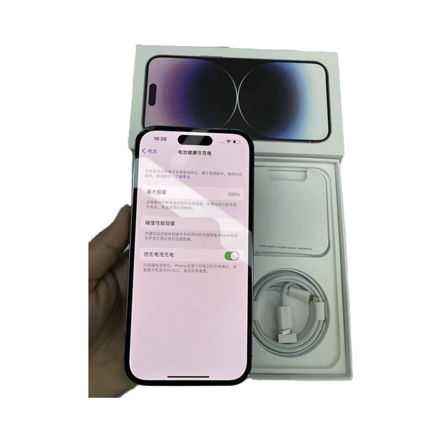 Wholesale Used Genuine for 14 Pro Max 128GB US 8G Mobile Phone Official Refurbished 100% Battery No SIM Card Restrictions