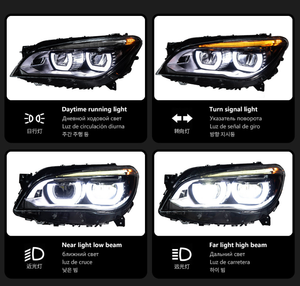Nuevo Faro Delantero LED y Sistema DRL para Serie 3 2009-2014 Touring, 12V 6000K 6000 lm 36W 740i/730i/735i F01/F02 Compatible - Product Image 4