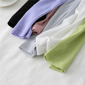 Camisetas sueltas con hombros caídos para mujer, camisetas de tela Modal para mujer, camisetas de marca de gran tamaño para mujer - Product Image 5