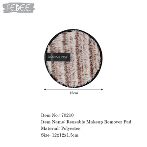 Éponge nettoyante pour le visage écologique avec logo privé personnalisé, <span class=keywords><strong>tissu</strong></span> doux pour le visage, tampon rond pour le démaquillage - Product Image 4