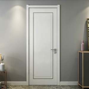 Puertas de Madera de Color Blanco Moderno, Resistentes al Agua, Diseño Personalizado para Hoteles, Puertas Interiores de Madera Maciza - Product Image 3