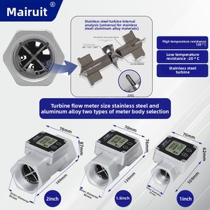 Débitmètre d'eau à section variable de haute précision Mairuit en acier inoxydable avec affichage numérique pour pipeline, modèle MRT-10, 0,5-10 L/min - Product Image 1