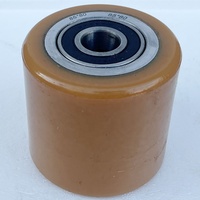 Roue de chariot élévateur en PU de haute qualité 85x80mm pour transpalette manuel avec capacité de 1000 kg et roulement à billes