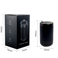 Diffuseur d'huiles essentielles intelligent pour l'intérieur de voiture, avec ciel étoilé de luxe, rechargeable par USB, ultrasonique, sans eau