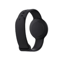 Gelang silikon berenergi rendah BLE 5.0, jam tangan sensor iBeacon yang dapat dikenakan, chip Nordic NRF52811, beacon BLE