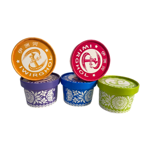 Custom Printed Logo 3oz 4oz 5oz 6oz 8oz Small Biodegradable <b>Disposable</b> Branded Paper <b>Cups</b> for Ice Cream and Yogurt - Product Image 6