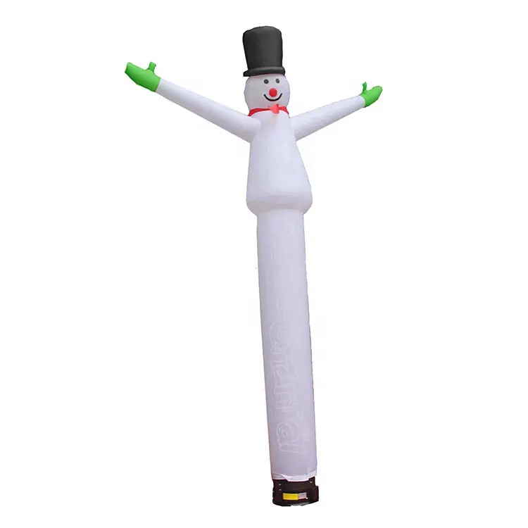 야외 크리스마스 장식 풍선 눈사람 바람 춤 공기 튜브 남자