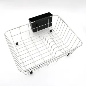 High Quality Hot Sales Kitchen Pull Out Basket Stainless Steel 304 For Kitchen Dish Drying Rack